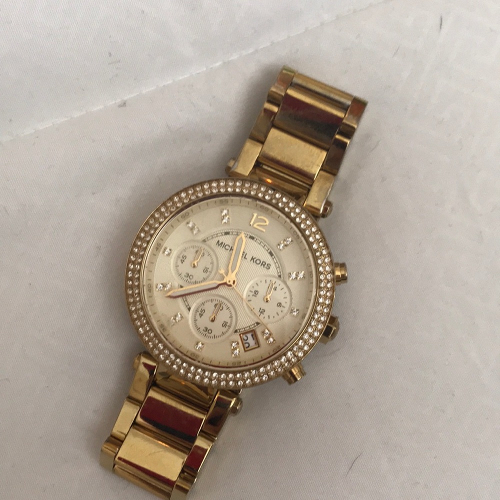 Gold Michael Kors watch